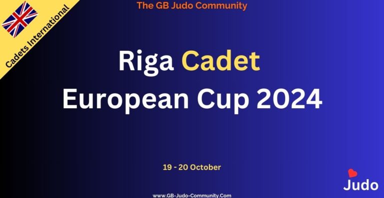 British Judo, Riga Cadet European Cup 2024