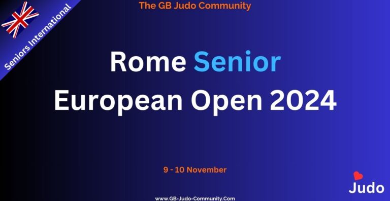 British Judo Rome Senior European Open 2024